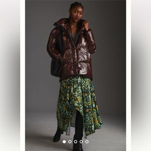 Anthropologie NWT BADGLEY MISCHKA PUFFER JACKET Size M.